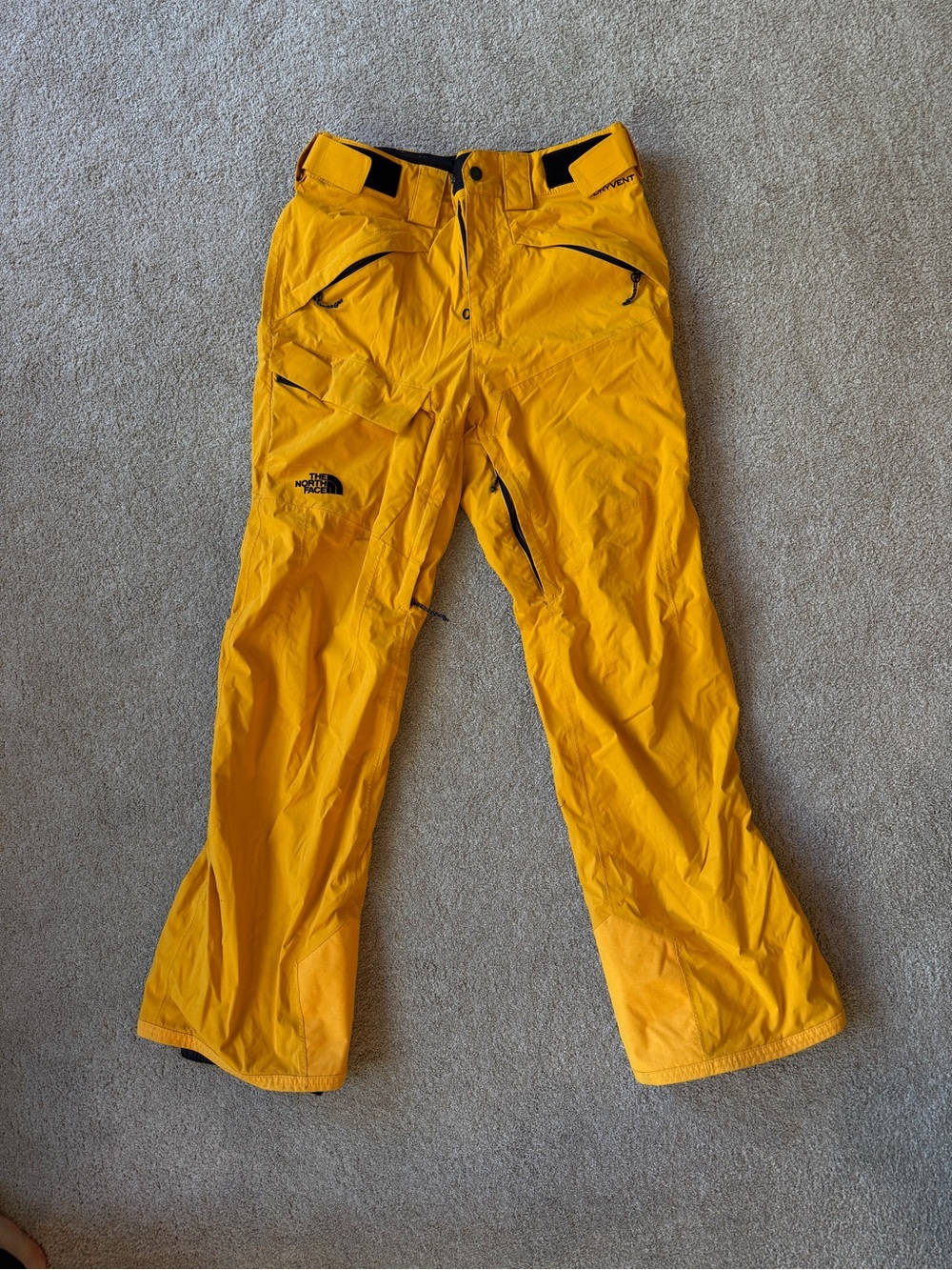 The North Face Men’s Bright Yellow Gore-Tex Ski Pants